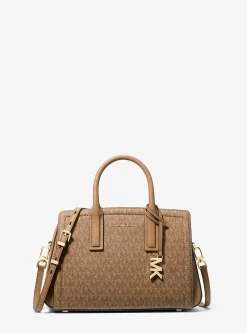 Satchel com logótipo exclusivo Laila pequena | Michael Kors [PT]