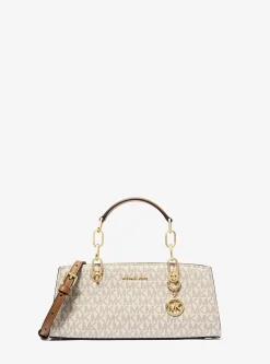 Satchel com logótipo exclusivo Cynthia pequena | Michael Kors [PT]