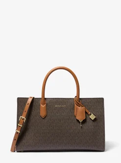Satchel com logótipo exclusivo Scarlett média | Michael Kors [PT]