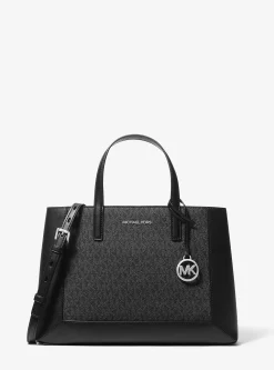 Satchel com logótipo exclusivo Sallie média | Michael Kors [PT]