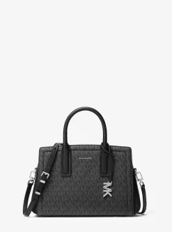 Satchel com logótipo exclusivo Laila pequena | Michael Kors [PT]