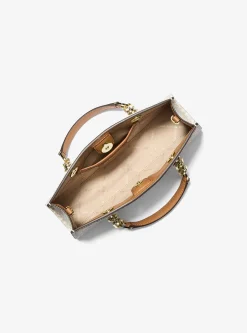 Satchel com logótipo exclusivo Cynthia pequena | Michael Kors [PT]