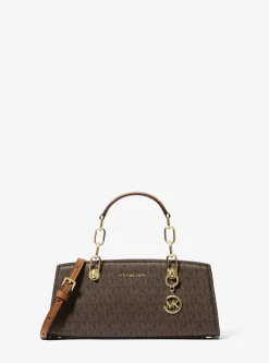 Satchel com logótipo exclusivo Cynthia pequena | Michael Kors [PT]