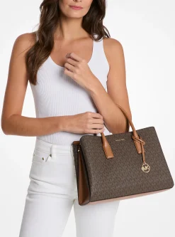 Satchel com logótipo exclusivo Ruthie grande | Michael Kors [PT]