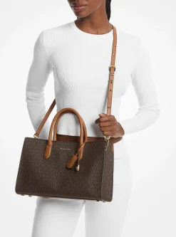 Satchel com logótipo exclusivo Scarlett média | Michael Kors [PT]