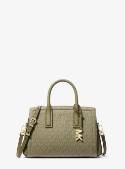 Satchel com logótipo exclusivo Laila pequena | Michael Kors [PT]