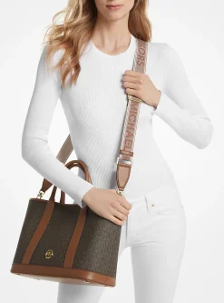 Satchel com logótipo exclusivo Luisa média | Michael Kors [PT]