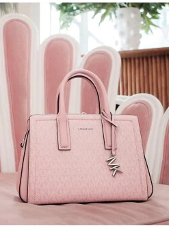 Satchel com logótipo exclusivo Laila pequena | Michael Kors [PT]