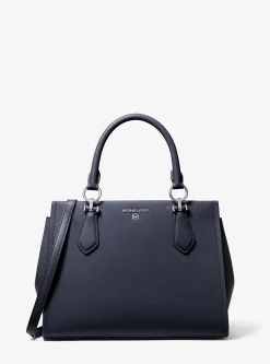 Satchel de couro saffiano Marilyn média | Michael Kors [PT]