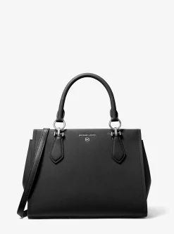 Satchel de couro saffiano Marilyn média | Michael Kors [PT]