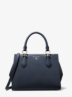 Satchel de couro saffiano Marilyn média | Michael Kors [PT]