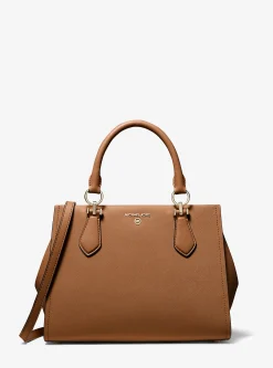 Satchel de couro saffiano Marilyn média | Michael Kors [PT]