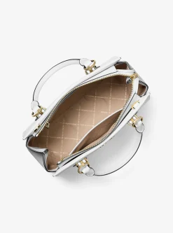 Satchel de couro saffiano Marilyn média | Michael Kors [PT]