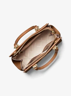 Satchel de couro saffiano Marilyn média | Michael Kors [PT]