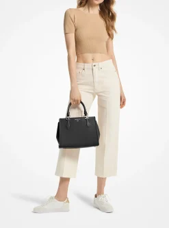 Satchel de couro saffiano Marilyn média | Michael Kors [PT]