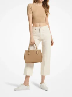 Satchel de couro saffiano Marilyn média | Michael Kors [PT]