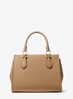Satchel de couro saffiano Marilyn média | Michael Kors [PT]
