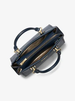 Satchel de couro saffiano Marilyn média | Michael Kors [PT]