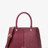 Satchel em pele com logótipo exclusivo Flora média | Michael Kors [PT]