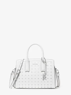 Satchel em pele com tachas Laila pequena | Michael Kors [PT]