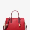 Satchel em pele granulada e blocos de cor Laila média | Michael Kors [PT]