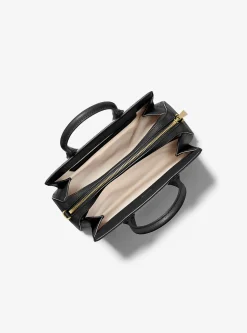 Satchel em pele granulada Laila pequena | Michael Kors [PT]
