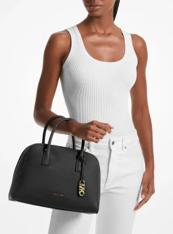 Satchel em pele granulada Ashton média | Michael Kors [PT]