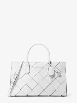 Satchel em pele tecida Scarlett média | Michael Kors [PT]