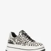 Ténis com plataforma em pelo de bezerro com estampado de leopardo Hayes | Michael Kors [PT]