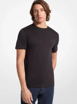 T-shirt com gola redonda em algodão | Michael Kors [PT]
