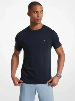 T-shirt com gola redonda em algodão | Michael Kors [PT]