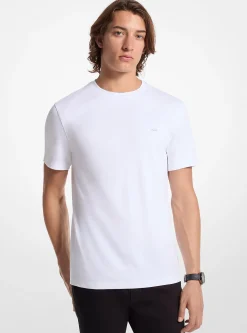 T-shirt com gola redonda em algodão | Michael Kors [PT]