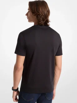 T-shirt com gola redonda em algodão | Michael Kors [PT]