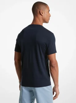 T-shirt com gola redonda em algodão | Michael Kors [PT]