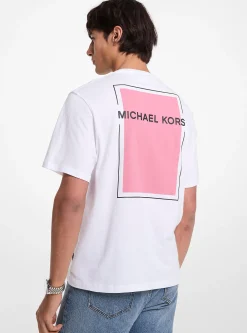 T-shirt em algodão com logótipo gráfico | Michael Kors [PT]