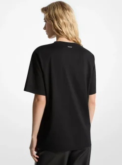 T-shirt em algodão com logótipo em relevo | Michael Kors [PT]