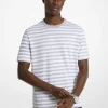 T-shirt em algodão pima às riscas | Michael Kors [PT]