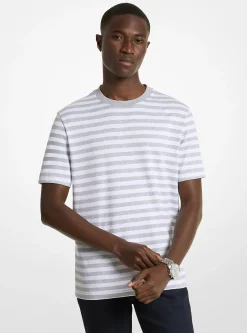 T-shirt em algodão pima às riscas | Michael Kors [PT]