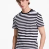 T-shirt em algodão às riscas | Michael Kors [PT]