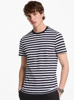 T-shirt em algodão às riscas | Michael Kors [PT]