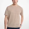 T-shirt em linho e algodão | Michael Kors [PT]