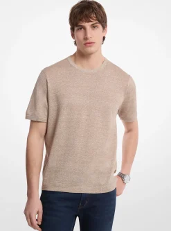 T-shirt em linho e algodão | Michael Kors [PT]
