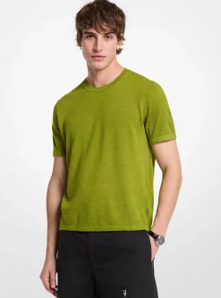 T-shirt em linho e algodão | Michael Kors [PT]