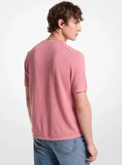 T-shirt em linho e algodão | Michael Kors [PT]