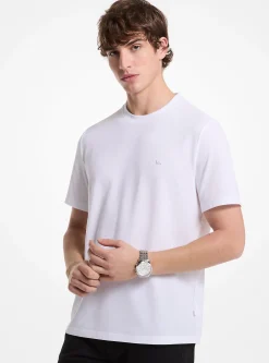 T-shirt piqué em mistura de algodão | Michael Kors [PT]