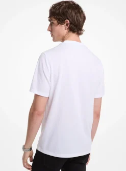 T-shirt piqué em mistura de algodão | Michael Kors [PT]