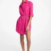 Vestido camiseiro com cinto em algodão elástico | Michael Kors [PT]
