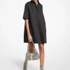 Vestido camiseiro em popelina de algodão elástico | Michael Kors [PT]