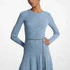 Vestido com cinto em malha elástica | Michael Kors [PT]