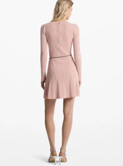 Vestido com cinto em malha elástica | Michael Kors [PT]